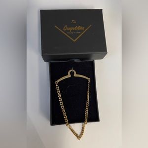 NIB Mens The Competition Gold Tie Chain NEW